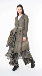 A39B SM47625 JACKET Gabardine & Viscose Silk Green Tuscany