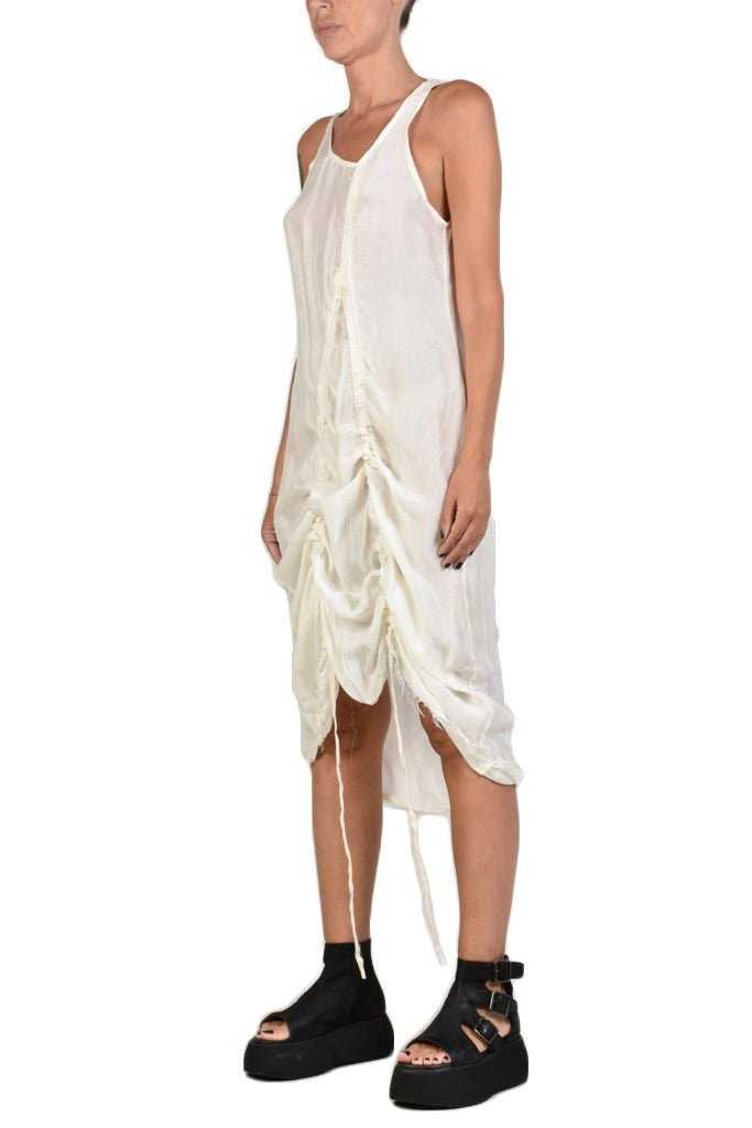 A39B SM98TEPHRA1 BUTTER Sleeveless Dress Silk.