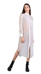 A39B SM19525 CHEMISIER In Viscose & Butter Silk