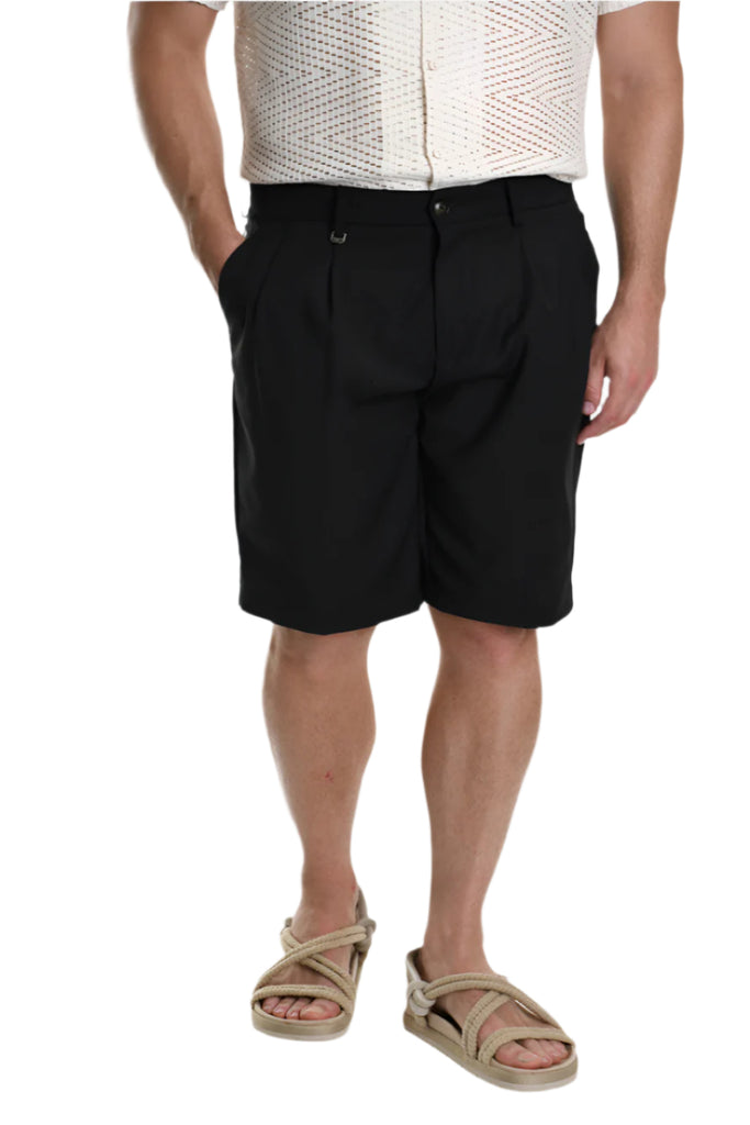 SHORT A325 2FAMILI Stretch Comfort Fit Black.