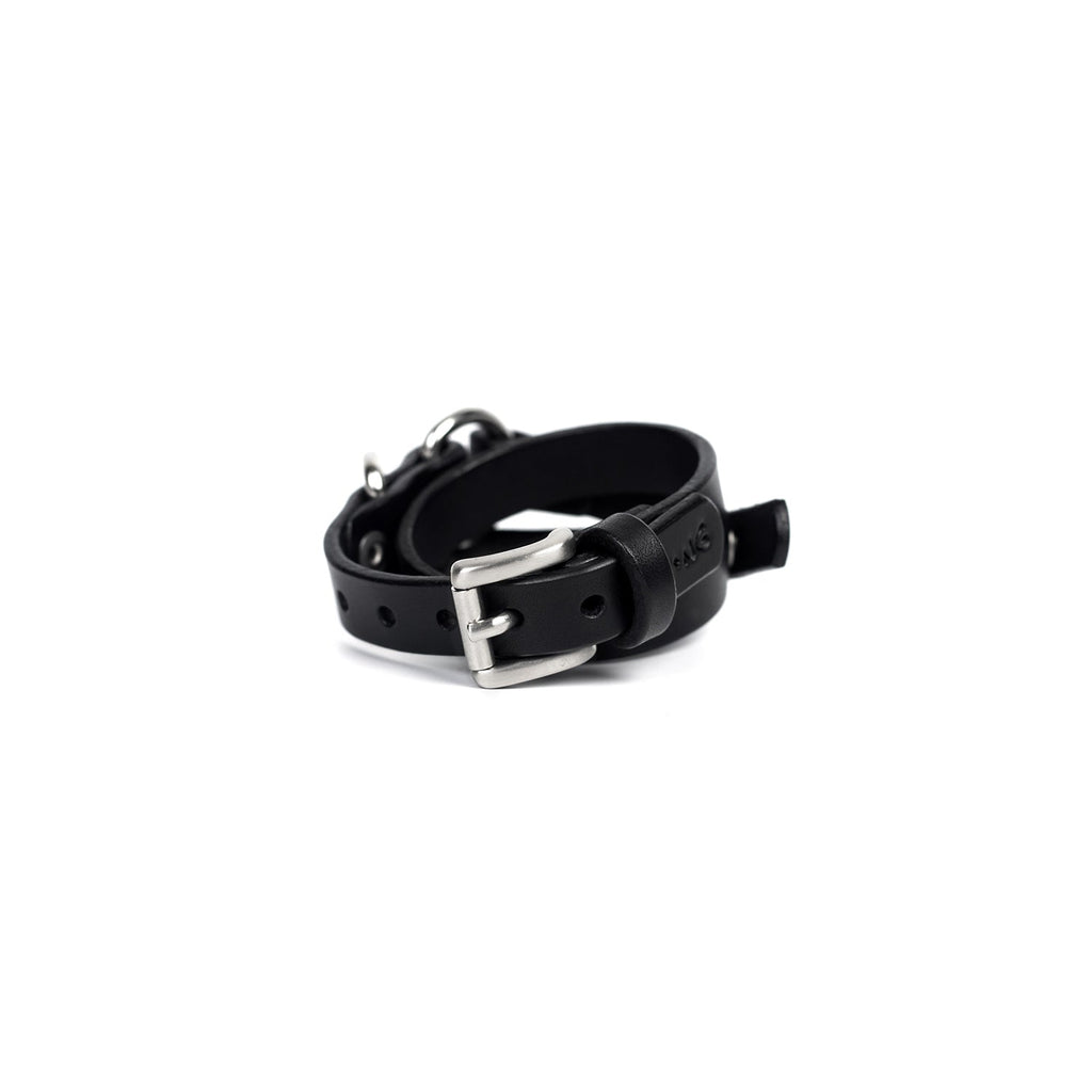 A3TEPHRA 1723 BLACK leather cuff 127 Accessori Unisex Unisex Fashion Accessories TEO TEPHRA