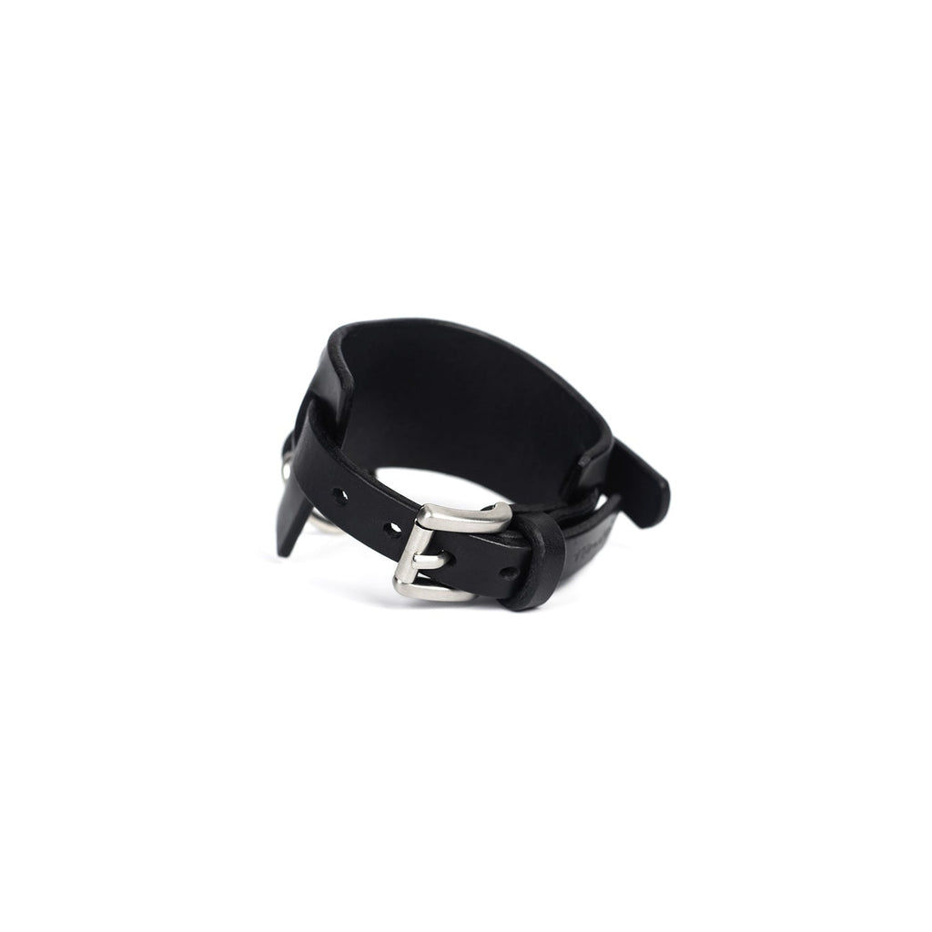 A3TEPHRA 1723 BLACK leather cuff 127 Accessori Unisex Unisex Fashion Accessories TEO TEPHRA