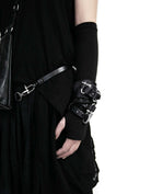 A3TEPHRA 1823 BLACK leather cuff unisex