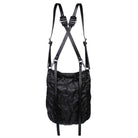 A3TEPHRA1323 BLACK Backpack leather handmade unisex