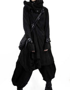 A3TEPHRA1323 BLACK Backpack leather handmade unisex