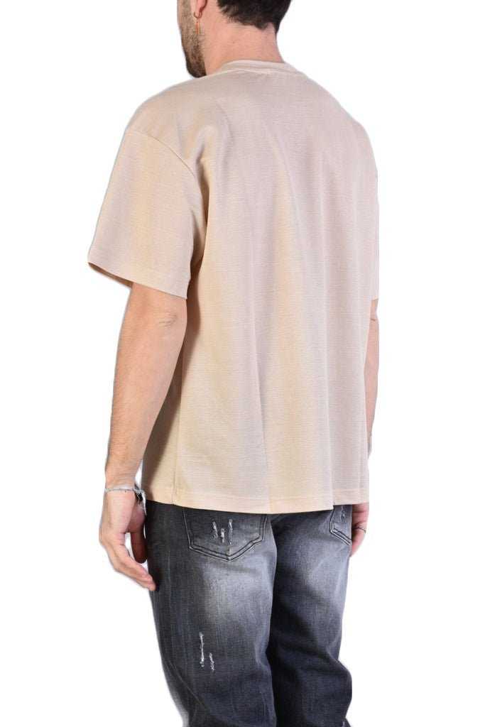 A3ZUK15223 BEIGE over viscose t-shirt 59 T-Shirt T-shirts for men XAGON MAN TEPHRA