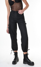 A34Z LW68825 TROUSER Rubberized Technical Fabric﻿ Stretch Black