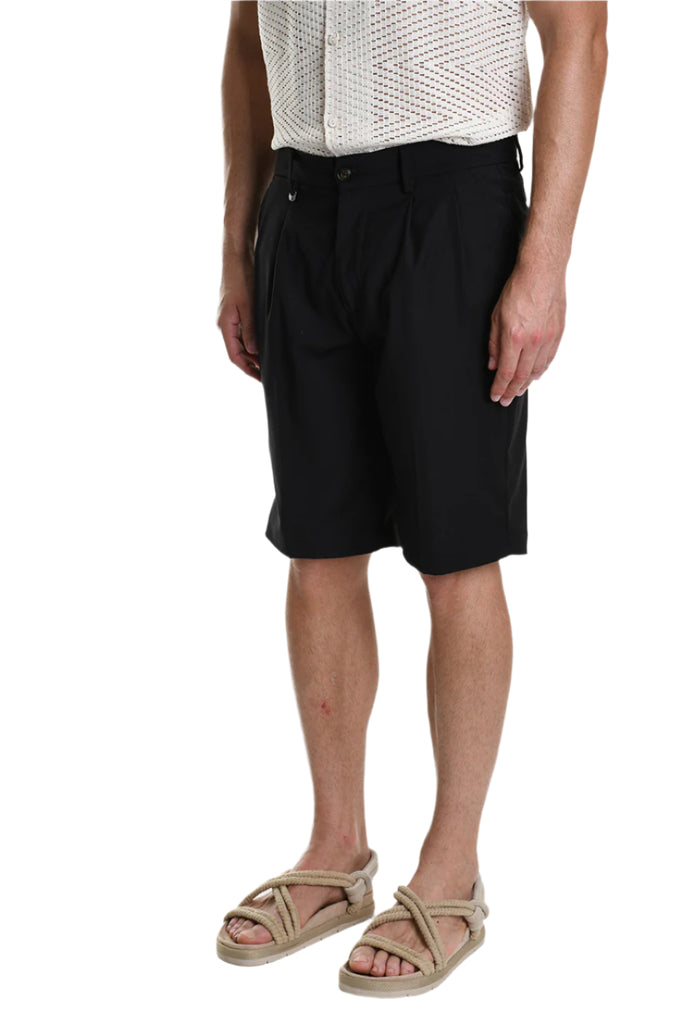 SHORT A325 2FAMILI Stretch Comfort Fit Black.