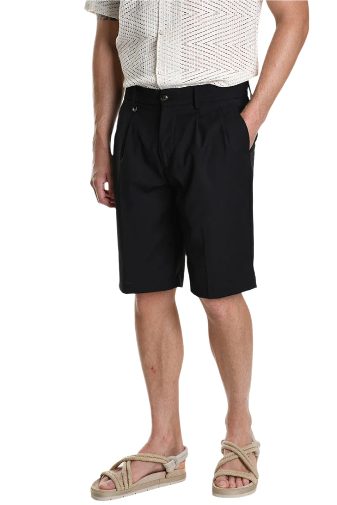 SHORT A325 2FAMILI Stretch Comfort Fit Black.