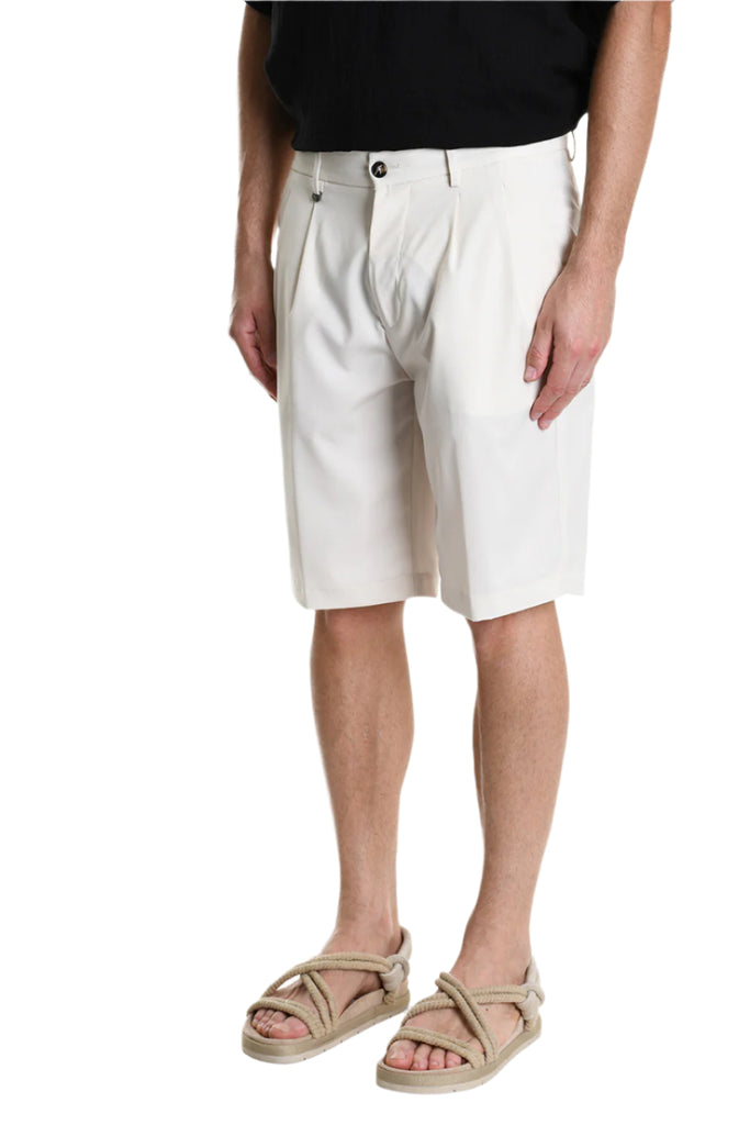 SHORT A325 2FAMILI Stretch Comfort Fit Cream.