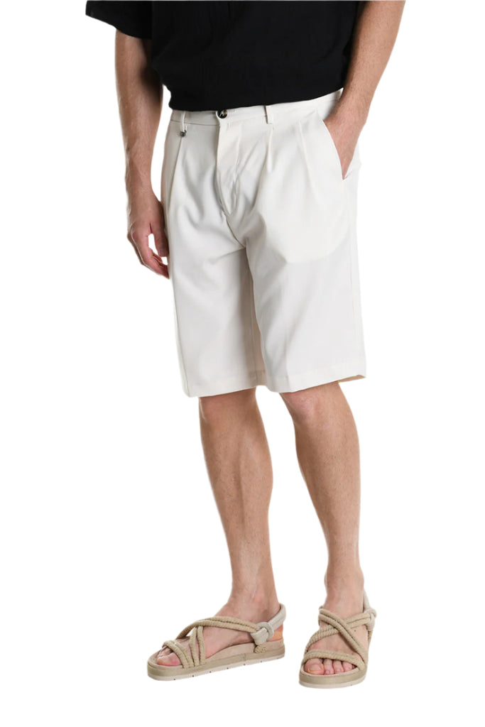 SHORT A325 2FAMILI Stretch Comfort Fit Cream.