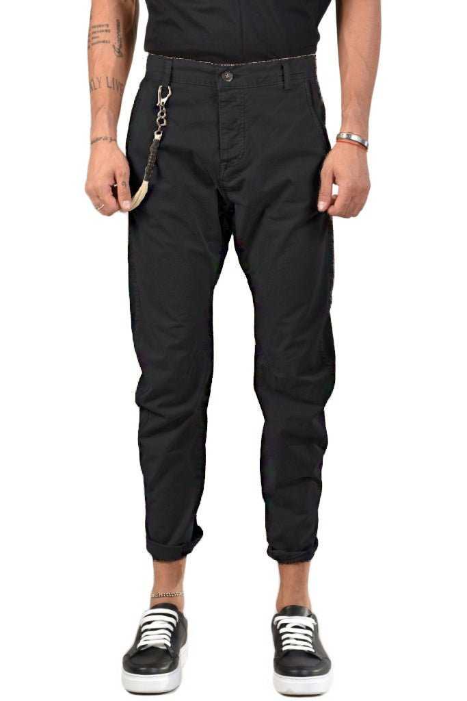 CR601823 BLACK Comfort Fit Trousers 122 Pants trousers men XAGON MAN TEPHRA