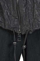 Crumpled Metallic Nylon Oversize Gilet