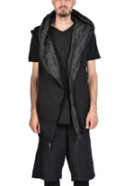 Crumpled Metallic Nylon Oversize Gilet