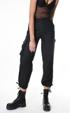 A34Z LW68825 TROUSER Rubberized Technical Fabric﻿ Stretch Black
