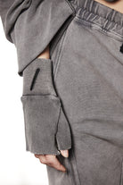 W5226 GLOVES UNISEX BLACK / GREY THOM KROM