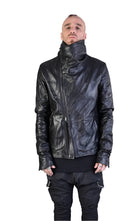 A34B LM00425 Crumpled Leather Jacket