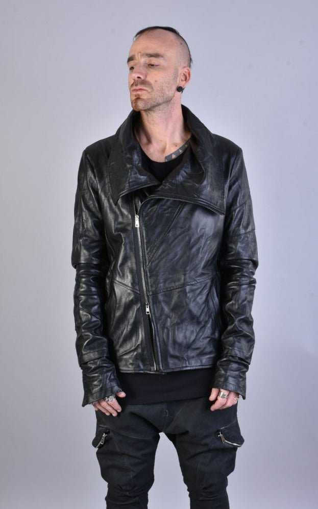 LM004 Crumpled Leather Jacket 755 LEATHER JACKET Jackets LA HAINE INSIDE US TEPHRA