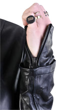 A34B LM00425 Crumpled Leather Jacket