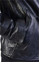 A34B LM00425 Crumpled Leather Jacket