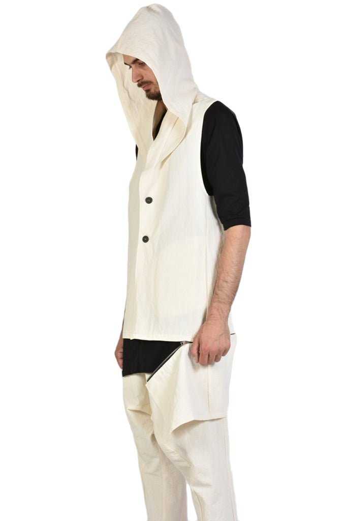 Linen Cotton Over Gilet.