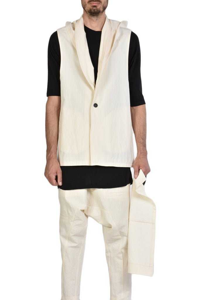 Linen Cotton Over Gilet.