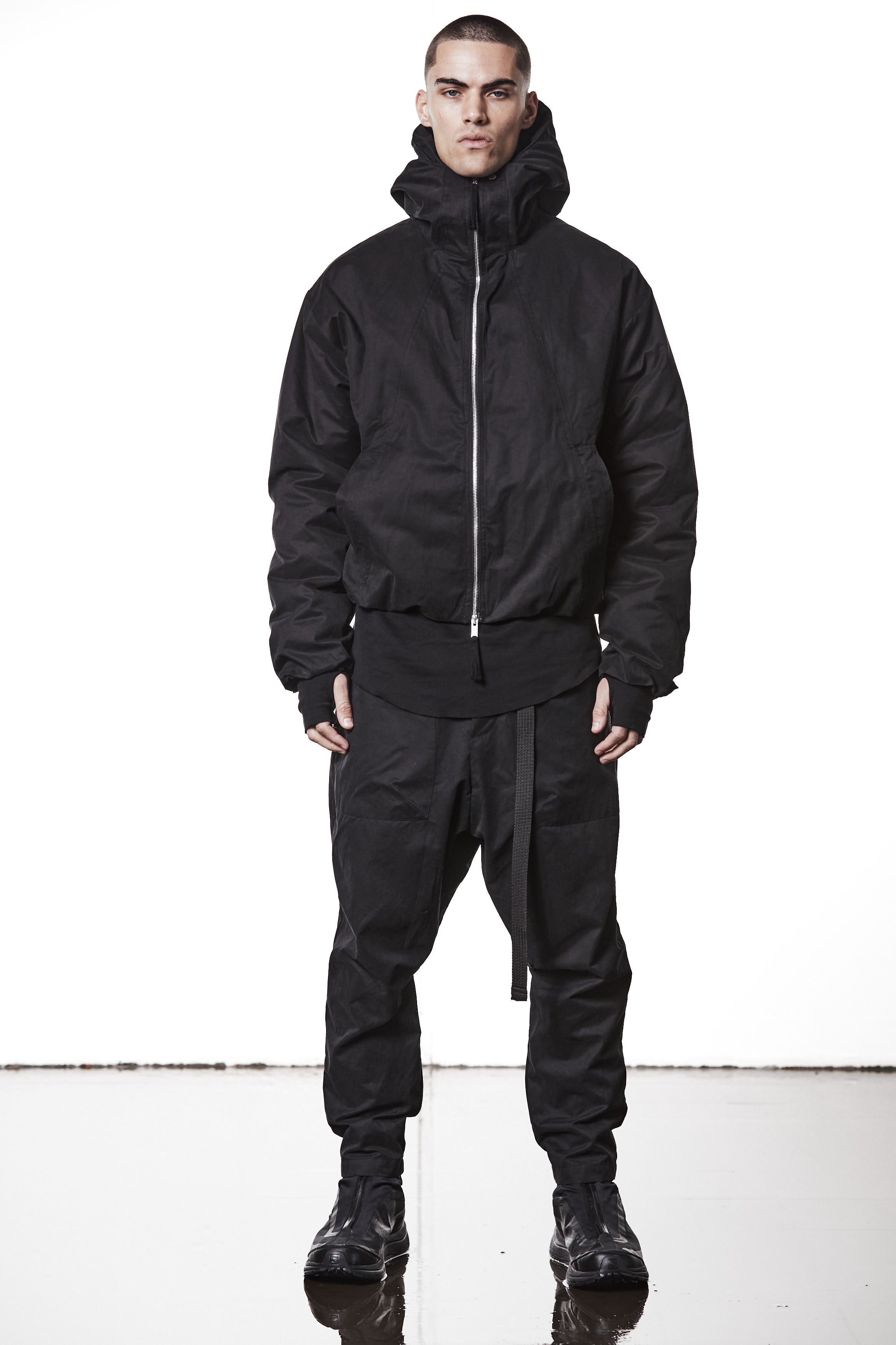 M J 74 Bomber Jackets Black Man THOM KROM
