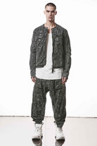 THOM KROM M J 88 Black Marble Men's Jacket | Portuguese Cotton Blend