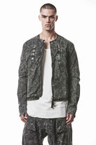 THOM KROM M J 88 Black Marble Men's Jacket | Portuguese Cotton Blend