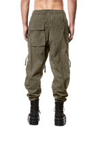 T3M P 1025 woven cargo trousers olive night