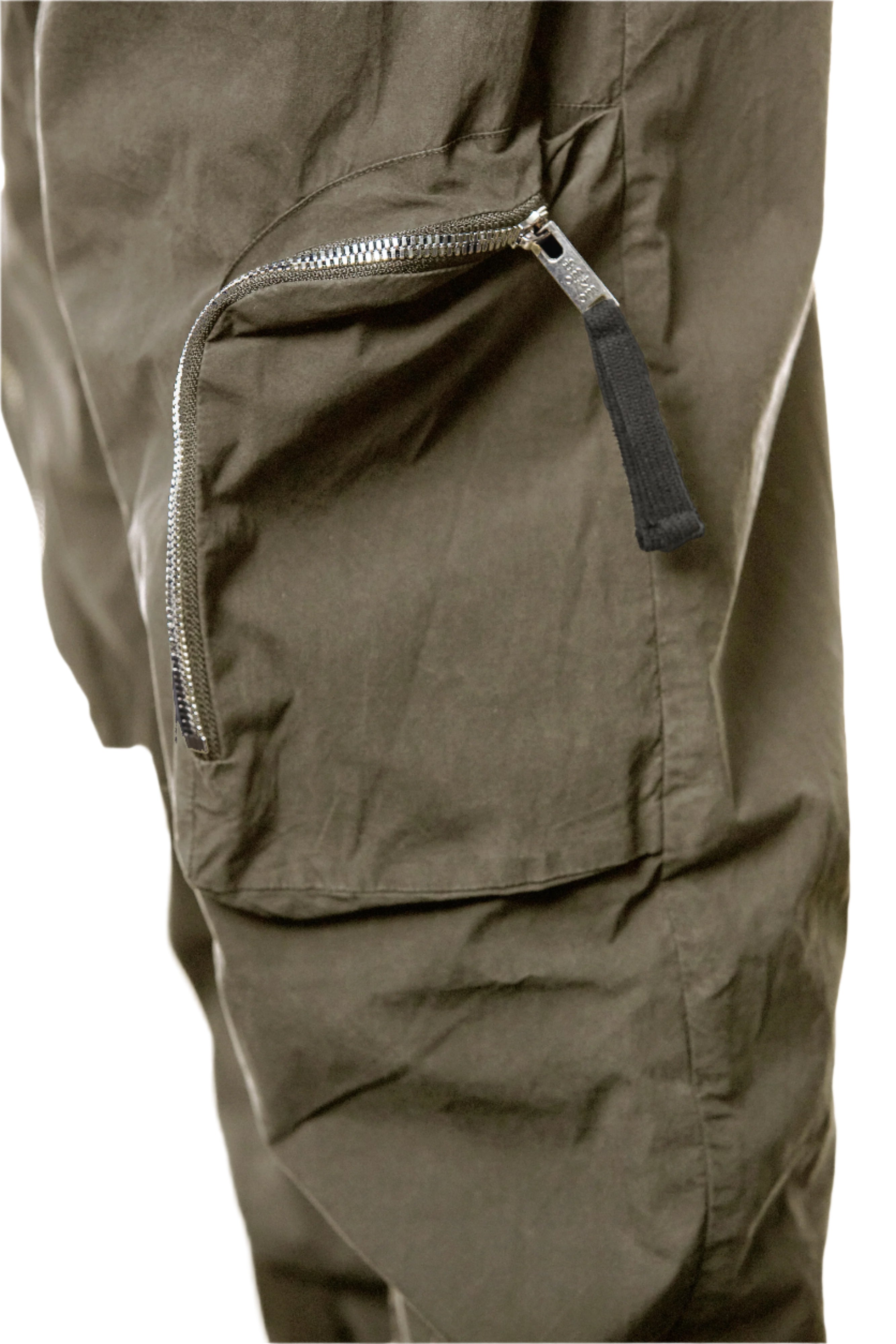 T3M P 1025 woven cargo trousers olive night