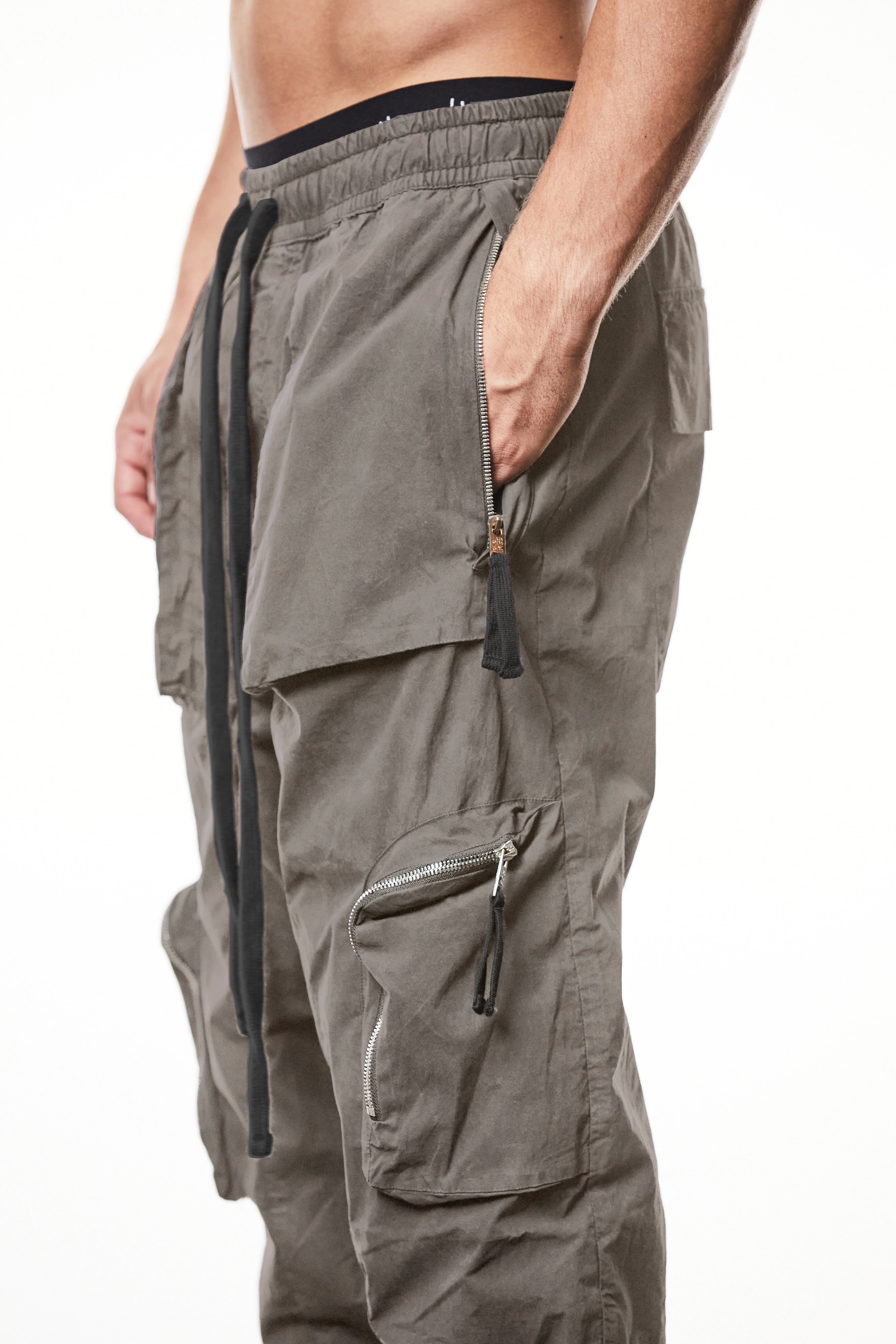 T3M P 1025 woven cargo trousers rock