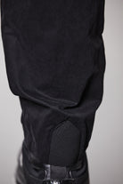 M P 14 Black Cargo Pants – Loose Fit with Oversized Pockets and Adjustable Belt Black Man THOM KROM