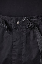 M P 15 Black Cargo Pants – Relaxed Fit with Utility Pockets and Elastic Cuffs Black Man THOM KROM
