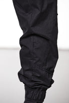 M P 15 Black Cargo Pants – Relaxed Fit with Utility Pockets and Elastic Cuffs Black Man THOM KROM