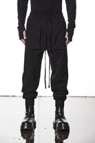 M ST 509 – Cargo Pants Multi-Pocket Long Drawstrings Elastic Waist Tapered Cuffs Black Man, Pants, Cargo Pants, TEPHRA