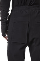 M ST 509 – Cargo Pants Multi-Pocket Long Drawstrings Elastic Waist Tapered Cuffs Black Man THOM KROM