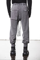 M ST 509 – Cargo Pants Multi-Pocket Long Drawstrings Elastic Waist Tapered Cuffs Used Grey -  Man THOM KROM