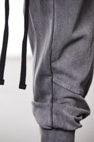 M ST 509 – Cargo Pants Multi-Pocket Long Drawstrings Elastic Waist Tapered Cuffs Used Grey -  Man THOM KROM