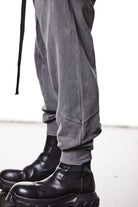 M ST 509 – Cargo Pants Multi-Pocket Long Drawstrings Elastic Waist Tapered Cuffs Used Grey -  Man THOM KROM