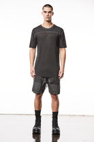 T3M TS 83125 round neck t-shirt in black oil