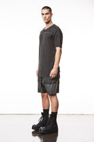T3M TS 83125 round neck t-shirt in black oil