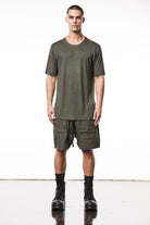 T3M TS 83125 round neck t-shirt in olive night