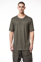 T3M TS 83125 round neck t-shirt in olive night