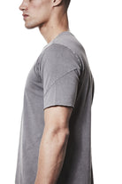 M TS 872 used grey  – Fitted Short-Sleeve T-Shirt Asymmetric Back Seam - Man THOM KROM