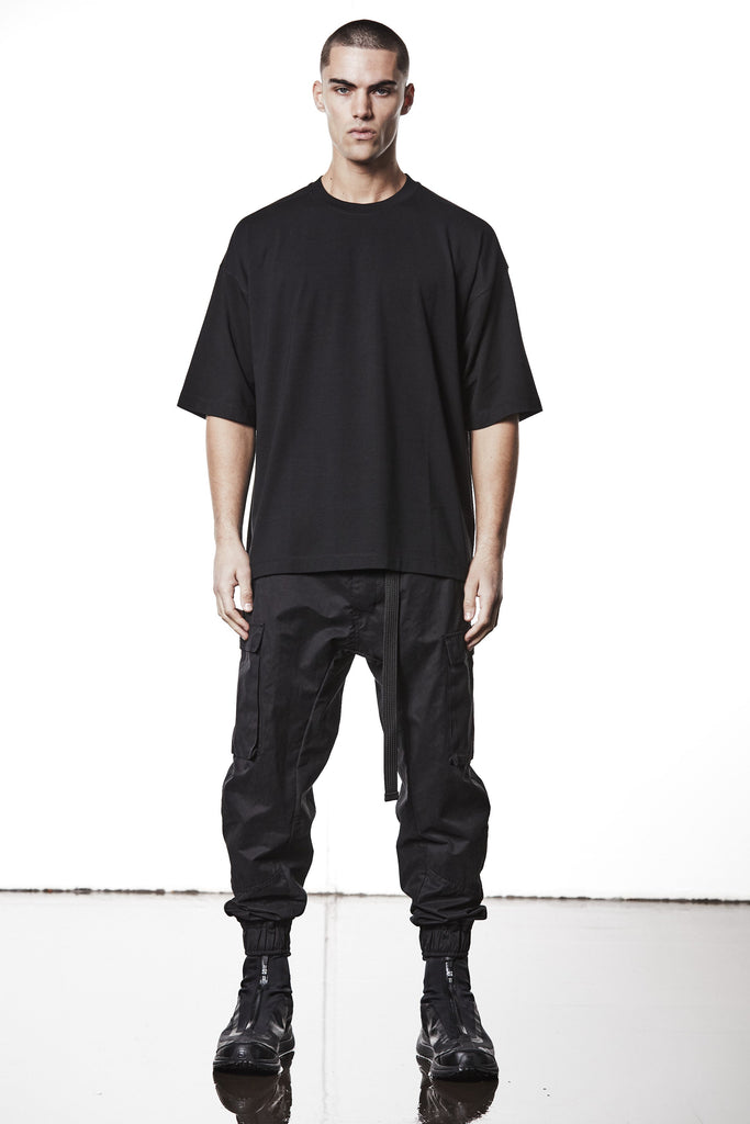 M TS 881 – Oversized Short-Sleeve T-Shirt Graphic Back Print Black - Man THOM KROM