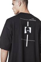 M TS 881 – Oversized Short-Sleeve T-Shirt Graphic Back Print Black - Man THOM KROM