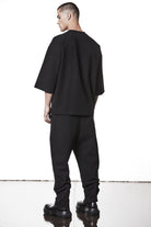 M TS 906 Black Oversized T-Shirt – Wide Sleeves and Relaxed Fit Black Man THOM KROM