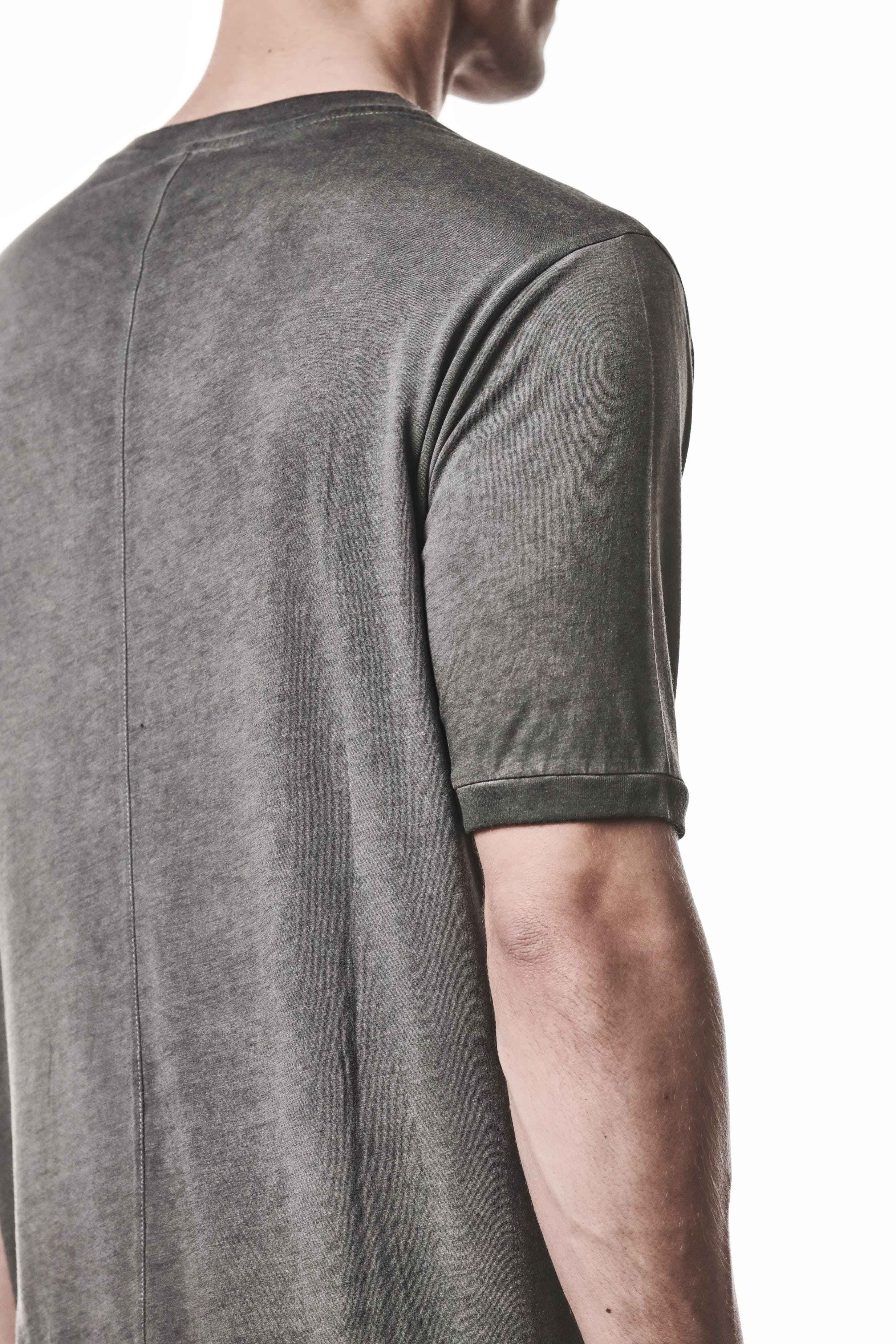 M TS 937 T-Shirt - Gray Cold Dye Cotton Modal Rib Men's