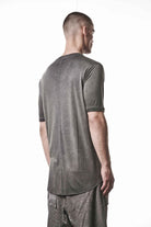 M TS 937 T-Shirt - Gray Cold Dye Cotton Modal Rib Men's